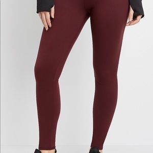 MAURICES cranberry active leggings